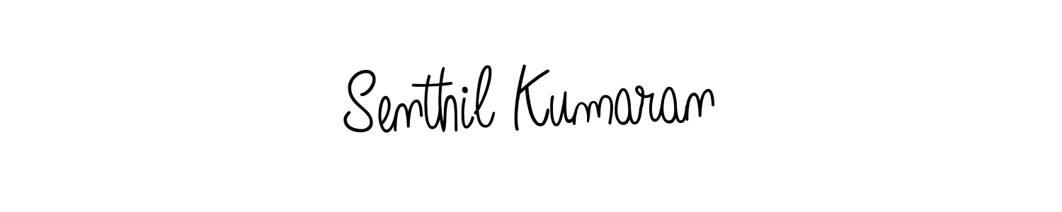 The best way (Angelique-Rose-font-FFP) to make a short signature is to pick only two or three words in your name. The name Senthil Kumaran include a total of six letters. For converting this name. Senthil Kumaran signature style 5 images and pictures png