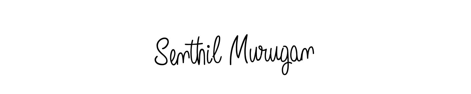 Use a signature maker to create a handwritten signature online. With this signature software, you can design (Angelique-Rose-font-FFP) your own signature for name Senthil Murugan. Senthil Murugan signature style 5 images and pictures png