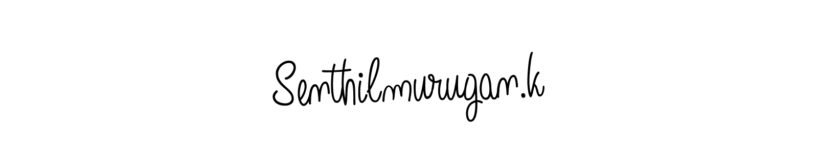 Senthilmurugan.k stylish signature style. Best Handwritten Sign (Angelique-Rose-font-FFP) for my name. Handwritten Signature Collection Ideas for my name Senthilmurugan.k. Senthilmurugan.k signature style 5 images and pictures png