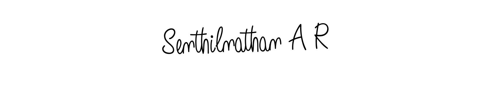 The best way (Angelique-Rose-font-FFP) to make a short signature is to pick only two or three words in your name. The name Senthilnathan A R include a total of six letters. For converting this name. Senthilnathan A R signature style 5 images and pictures png