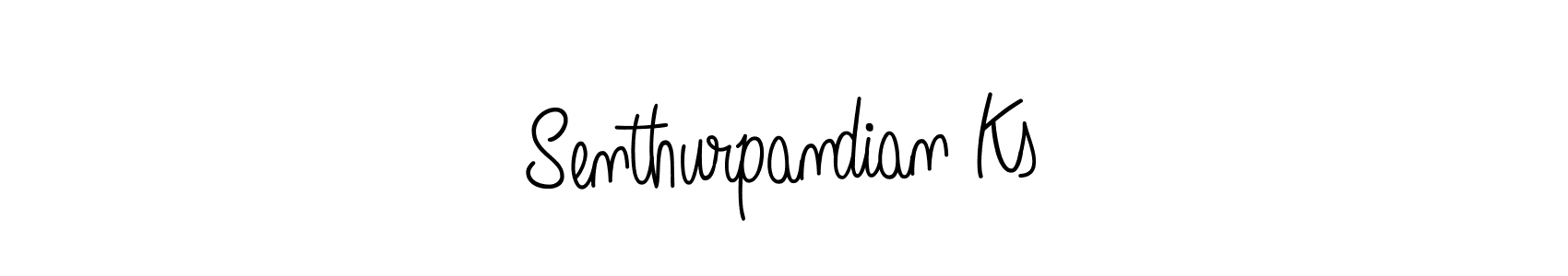 How to make Senthurpandian Ks name signature. Use Angelique-Rose-font-FFP style for creating short signs online. This is the latest handwritten sign. Senthurpandian Ks signature style 5 images and pictures png