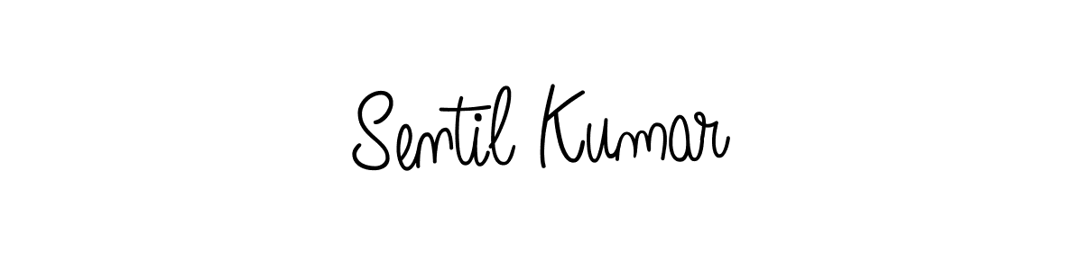 Sentil Kumar stylish signature style. Best Handwritten Sign (Angelique-Rose-font-FFP) for my name. Handwritten Signature Collection Ideas for my name Sentil Kumar. Sentil Kumar signature style 5 images and pictures png