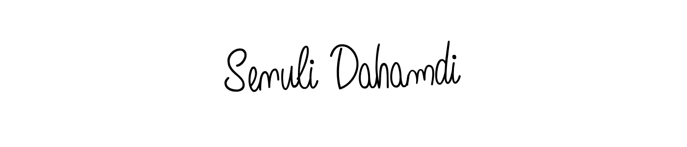 Design your own signature with our free online signature maker. With this signature software, you can create a handwritten (Angelique-Rose-font-FFP) signature for name Senuli Dahamdi. Senuli Dahamdi signature style 5 images and pictures png