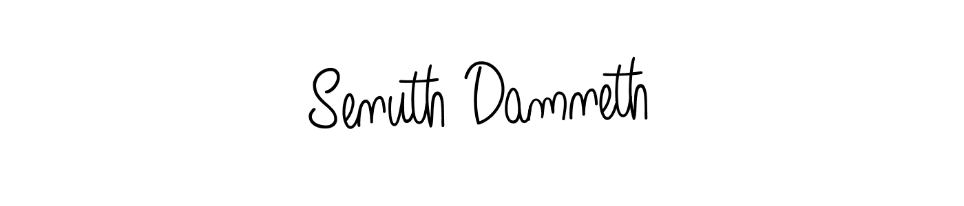 Check out images of Autograph of Senuth Damneth name. Actor Senuth Damneth Signature Style. Angelique-Rose-font-FFP is a professional sign style online. Senuth Damneth signature style 5 images and pictures png