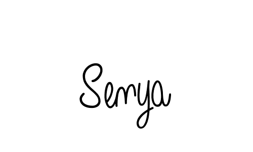 Design your own signature with our free online signature maker. With this signature software, you can create a handwritten (Angelique-Rose-font-FFP) signature for name Senya. Senya signature style 5 images and pictures png