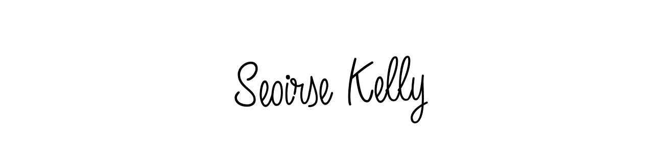 Make a beautiful signature design for name Seoirse Kelly. With this signature (Angelique-Rose-font-FFP) style, you can create a handwritten signature for free. Seoirse Kelly signature style 5 images and pictures png