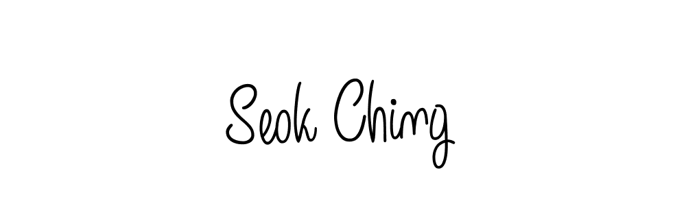 if you are searching for the best signature style for your name Seok Ching. so please give up your signature search. here we have designed multiple signature styles  using Angelique-Rose-font-FFP. Seok Ching signature style 5 images and pictures png