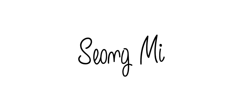 The best way (Angelique-Rose-font-FFP) to make a short signature is to pick only two or three words in your name. The name Seong Mi include a total of six letters. For converting this name. Seong Mi signature style 5 images and pictures png