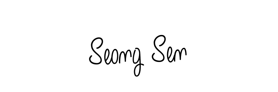 The best way (Angelique-Rose-font-FFP) to make a short signature is to pick only two or three words in your name. The name Seong Sen include a total of six letters. For converting this name. Seong Sen signature style 5 images and pictures png