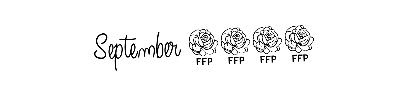 How to make September 2023 signature? Angelique-Rose-font-FFP is a professional autograph style. Create handwritten signature for September 2023 name. September 2023 signature style 5 images and pictures png