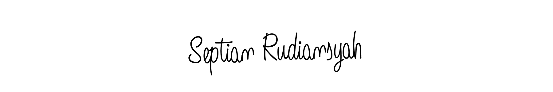if you are searching for the best signature style for your name Septian Rudiansyah. so please give up your signature search. here we have designed multiple signature styles  using Angelique-Rose-font-FFP. Septian Rudiansyah signature style 5 images and pictures png