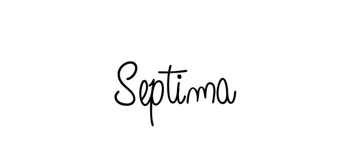 Septima stylish signature style. Best Handwritten Sign (Angelique-Rose-font-FFP) for my name. Handwritten Signature Collection Ideas for my name Septima. Septima signature style 5 images and pictures png