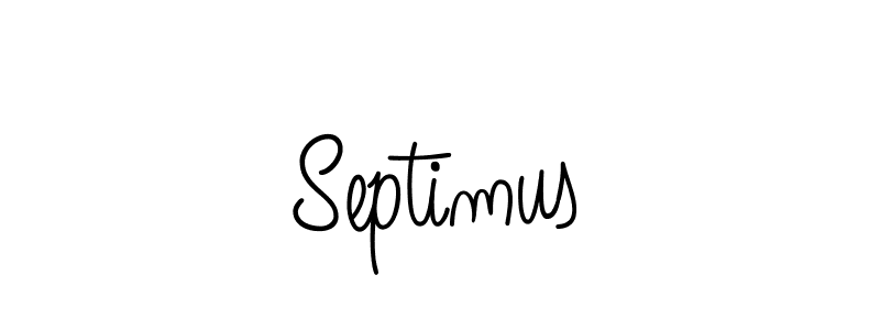 Septimus stylish signature style. Best Handwritten Sign (Angelique-Rose-font-FFP) for my name. Handwritten Signature Collection Ideas for my name Septimus. Septimus signature style 5 images and pictures png