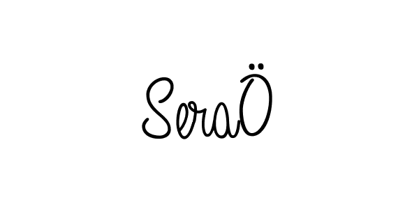 if you are searching for the best signature style for your name SeraÖ. so please give up your signature search. here we have designed multiple signature styles  using Angelique-Rose-font-FFP. SeraÖ signature style 5 images and pictures png