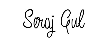 How to make Seraj Gul name signature. Use Angelique-Rose-font-FFP style for creating short signs online. This is the latest handwritten sign. Seraj Gul signature style 5 images and pictures png