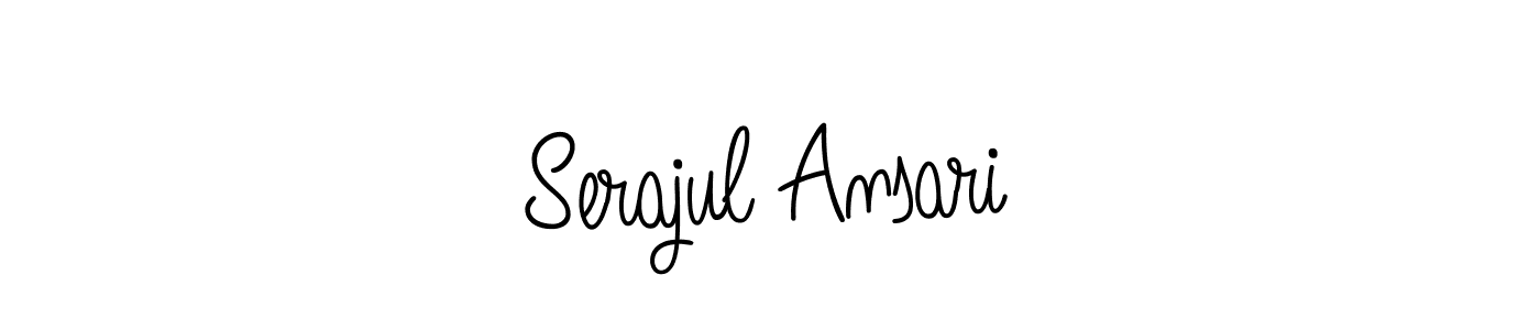 How to make Serajul Ansari signature? Angelique-Rose-font-FFP is a professional autograph style. Create handwritten signature for Serajul Ansari name. Serajul Ansari signature style 5 images and pictures png