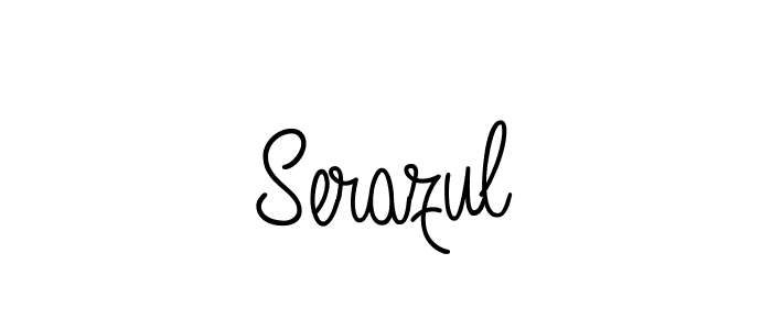 Design your own signature with our free online signature maker. With this signature software, you can create a handwritten (Angelique-Rose-font-FFP) signature for name Serazul. Serazul signature style 5 images and pictures png