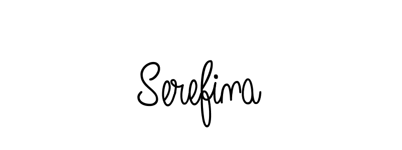 Create a beautiful signature design for name Serefina. With this signature (Angelique-Rose-font-FFP) fonts, you can make a handwritten signature for free. Serefina signature style 5 images and pictures png