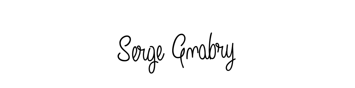 How to make Serge Gnabry name signature. Use Angelique-Rose-font-FFP style for creating short signs online. This is the latest handwritten sign. Serge Gnabry signature style 5 images and pictures png