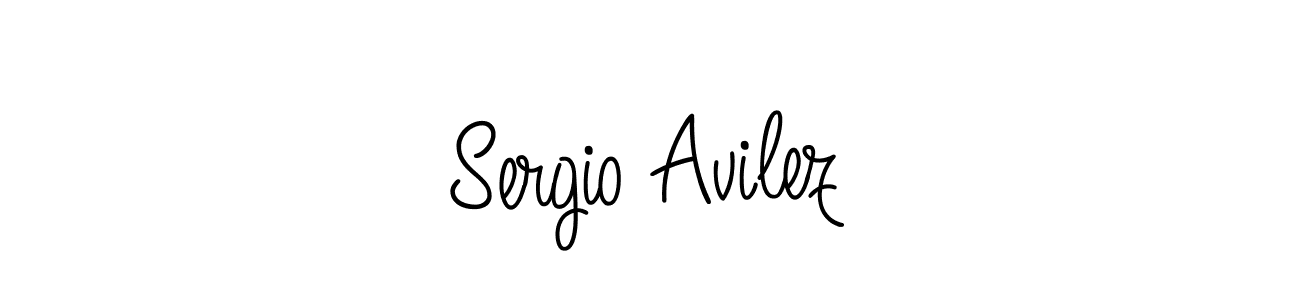 Use a signature maker to create a handwritten signature online. With this signature software, you can design (Angelique-Rose-font-FFP) your own signature for name Sergio Avilez. Sergio Avilez signature style 5 images and pictures png