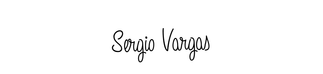How to make Sergio Vargas name signature. Use Angelique-Rose-font-FFP style for creating short signs online. This is the latest handwritten sign. Sergio Vargas signature style 5 images and pictures png