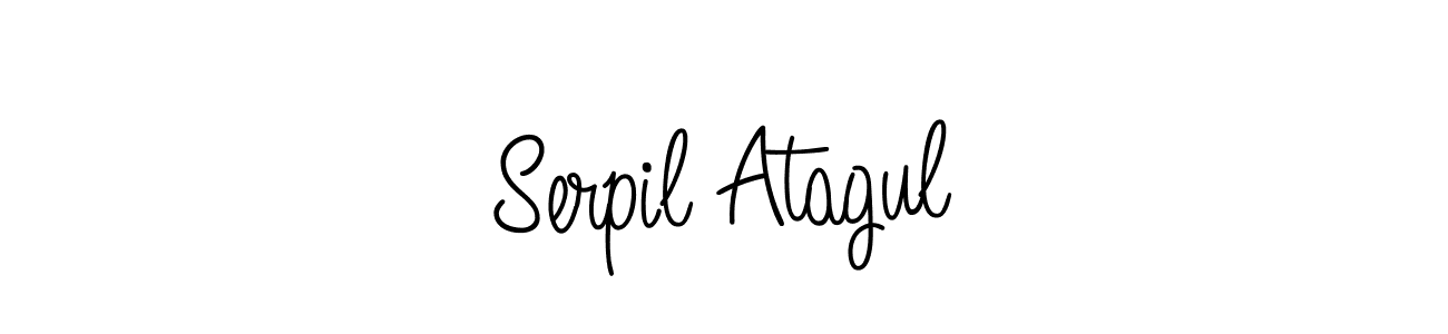 It looks lik you need a new signature style for name Serpil Atagul. Design unique handwritten (Angelique-Rose-font-FFP) signature with our free signature maker in just a few clicks. Serpil Atagul signature style 5 images and pictures png