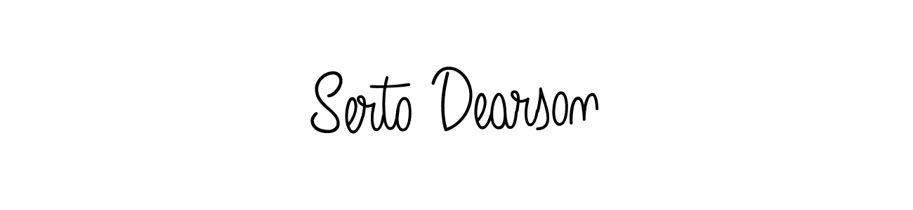 Design your own signature with our free online signature maker. With this signature software, you can create a handwritten (Angelique-Rose-font-FFP) signature for name Serto Dearson. Serto Dearson signature style 5 images and pictures png