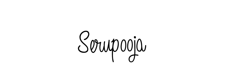 How to Draw Serupooja signature style? Angelique-Rose-font-FFP is a latest design signature styles for name Serupooja. Serupooja signature style 5 images and pictures png