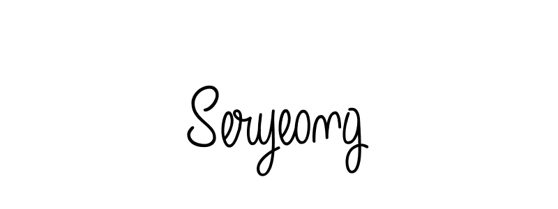 Use a signature maker to create a handwritten signature online. With this signature software, you can design (Angelique-Rose-font-FFP) your own signature for name Seryeong. Seryeong signature style 5 images and pictures png