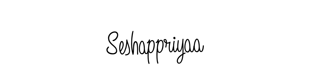 It looks lik you need a new signature style for name Seshappriyaa. Design unique handwritten (Angelique-Rose-font-FFP) signature with our free signature maker in just a few clicks. Seshappriyaa signature style 5 images and pictures png