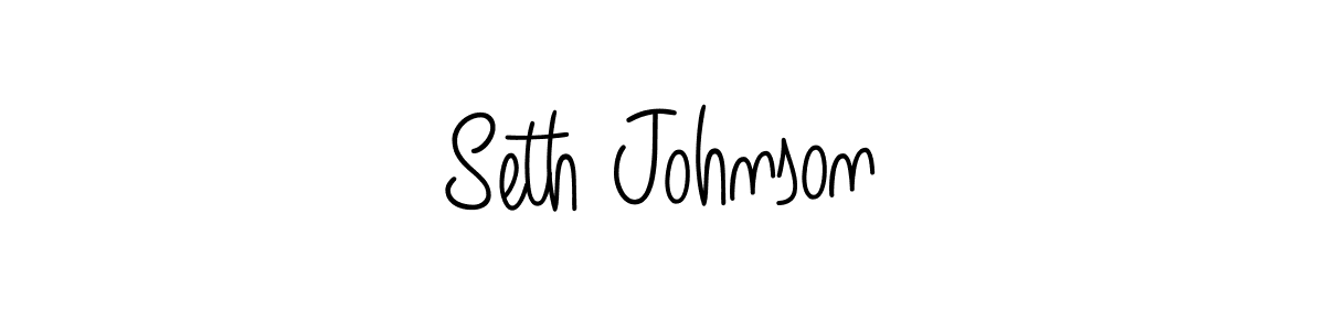 Use a signature maker to create a handwritten signature online. With this signature software, you can design (Angelique-Rose-font-FFP) your own signature for name Seth Johnson. Seth Johnson signature style 5 images and pictures png