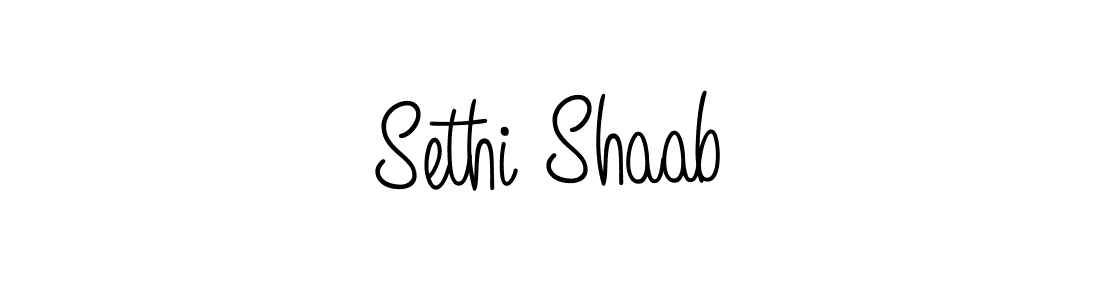 Sethi Shaab stylish signature style. Best Handwritten Sign (Angelique-Rose-font-FFP) for my name. Handwritten Signature Collection Ideas for my name Sethi Shaab. Sethi Shaab signature style 5 images and pictures png