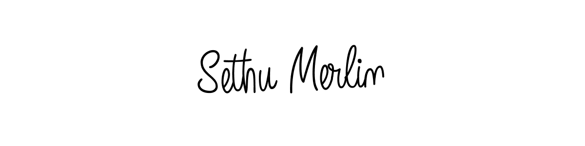 Best and Professional Signature Style for Sethu Merlin. Angelique-Rose-font-FFP Best Signature Style Collection. Sethu Merlin signature style 5 images and pictures png