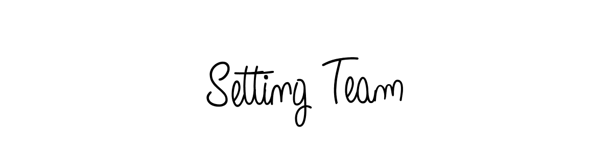 Also You can easily find your signature by using the search form. We will create Setting Team name handwritten signature images for you free of cost using Angelique-Rose-font-FFP sign style. Setting Team signature style 5 images and pictures png