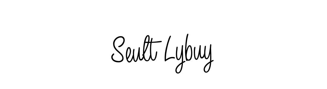 The best way (Angelique-Rose-font-FFP) to make a short signature is to pick only two or three words in your name. The name Seult Lybuy include a total of six letters. For converting this name. Seult Lybuy signature style 5 images and pictures png