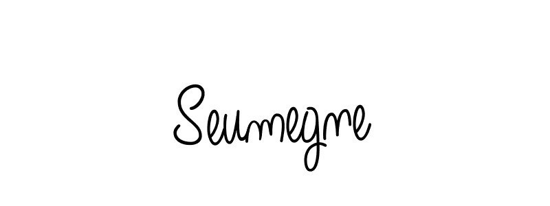 How to make Seumegne name signature. Use Angelique-Rose-font-FFP style for creating short signs online. This is the latest handwritten sign. Seumegne signature style 5 images and pictures png
