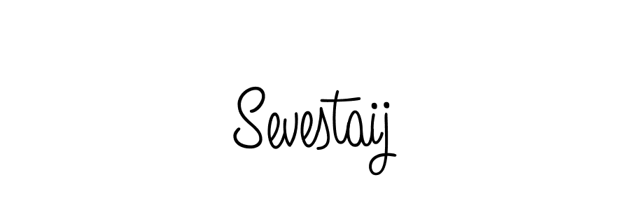 Design your own signature with our free online signature maker. With this signature software, you can create a handwritten (Angelique-Rose-font-FFP) signature for name Sevestaij. Sevestaij signature style 5 images and pictures png