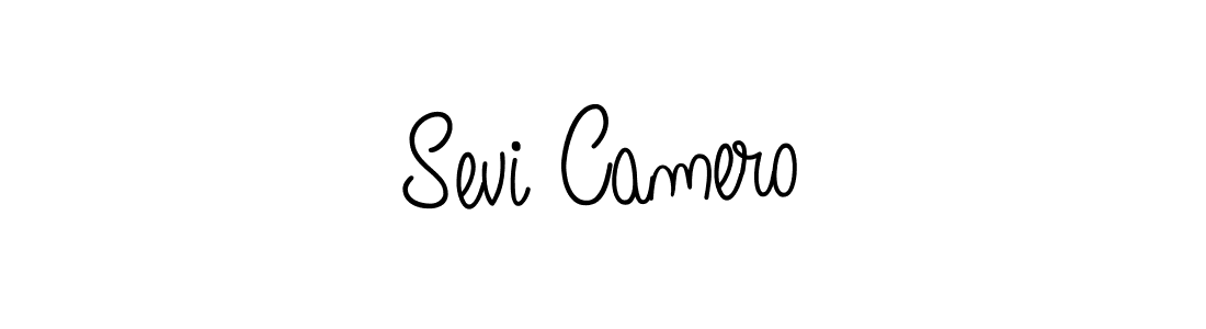 You should practise on your own different ways (Angelique-Rose-font-FFP) to write your name (Sevi Camero) in signature. don't let someone else do it for you. Sevi Camero signature style 5 images and pictures png