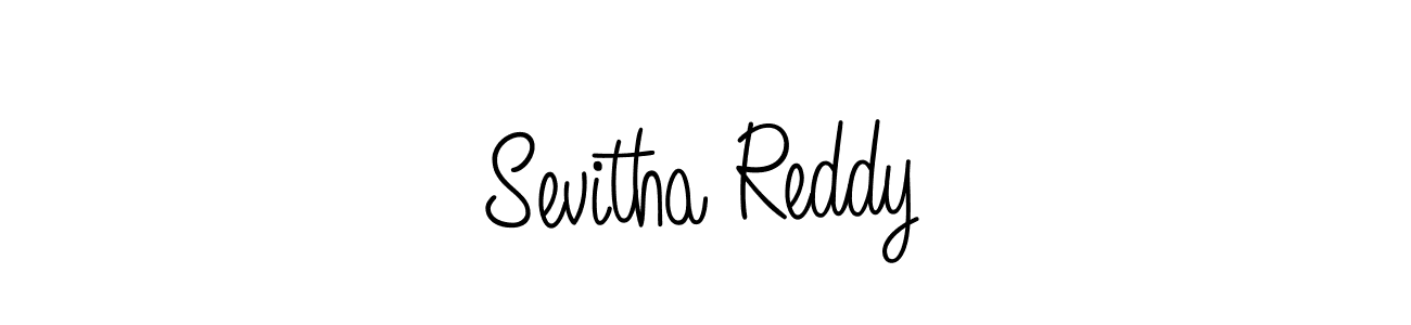 How to make Sevitha Reddy name signature. Use Angelique-Rose-font-FFP style for creating short signs online. This is the latest handwritten sign. Sevitha Reddy signature style 5 images and pictures png