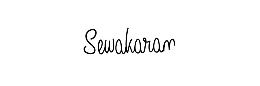 Design your own signature with our free online signature maker. With this signature software, you can create a handwritten (Angelique-Rose-font-FFP) signature for name Sewakaran. Sewakaran signature style 5 images and pictures png