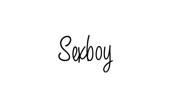 How to make Sexboy signature? Angelique-Rose-font-FFP is a professional autograph style. Create handwritten signature for Sexboy name. Sexboy signature style 5 images and pictures png