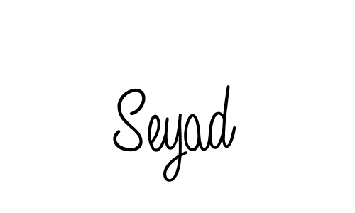 How to make Seyad name signature. Use Angelique-Rose-font-FFP style for creating short signs online. This is the latest handwritten sign. Seyad signature style 5 images and pictures png