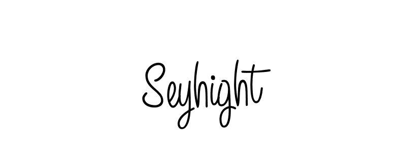 Use a signature maker to create a handwritten signature online. With this signature software, you can design (Angelique-Rose-font-FFP) your own signature for name Seyhight. Seyhight signature style 5 images and pictures png