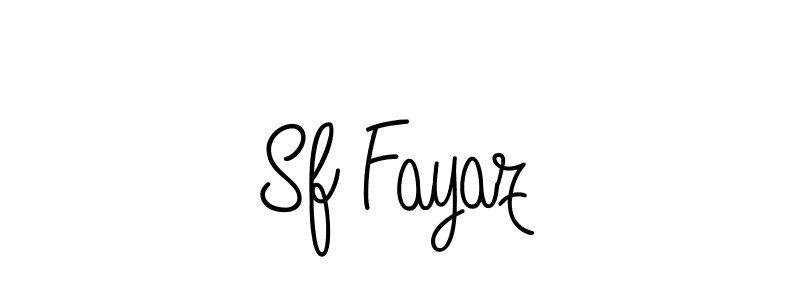 Make a beautiful signature design for name Sf Fayaz. With this signature (Angelique-Rose-font-FFP) style, you can create a handwritten signature for free. Sf Fayaz signature style 5 images and pictures png