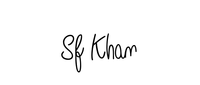 You should practise on your own different ways (Angelique-Rose-font-FFP) to write your name (Sf Khan) in signature. don't let someone else do it for you. Sf Khan signature style 5 images and pictures png