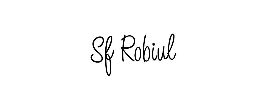 You should practise on your own different ways (Angelique-Rose-font-FFP) to write your name (Sf Robiul) in signature. don't let someone else do it for you. Sf Robiul signature style 5 images and pictures png