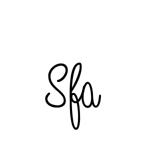 Make a beautiful signature design for name Sfa. With this signature (Angelique-Rose-font-FFP) style, you can create a handwritten signature for free. Sfa signature style 5 images and pictures png
