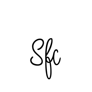 You should practise on your own different ways (Angelique-Rose-font-FFP) to write your name (Sfc) in signature. don't let someone else do it for you. Sfc signature style 5 images and pictures png
