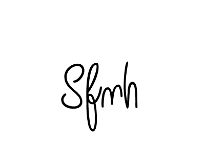 Make a beautiful signature design for name Sfnh. With this signature (Angelique-Rose-font-FFP) style, you can create a handwritten signature for free. Sfnh signature style 5 images and pictures png