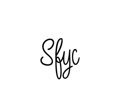 How to Draw Sfyc signature style? Angelique-Rose-font-FFP is a latest design signature styles for name Sfyc. Sfyc signature style 5 images and pictures png